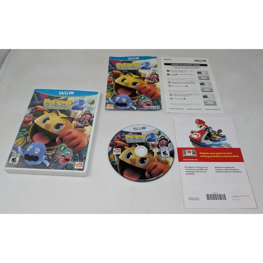 Pac-Man and the Ghostly Adventures 2 Nintendo Wii U 2014 Complete CIB‎ READ